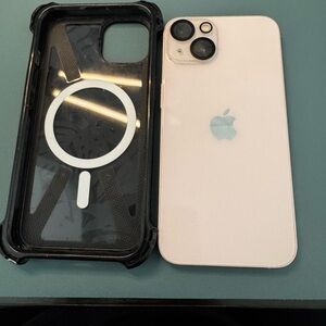 Apple iPhone with Floral MagSafe Case